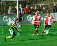 Mikail Anli hamrer bolden i nettet til 3-0